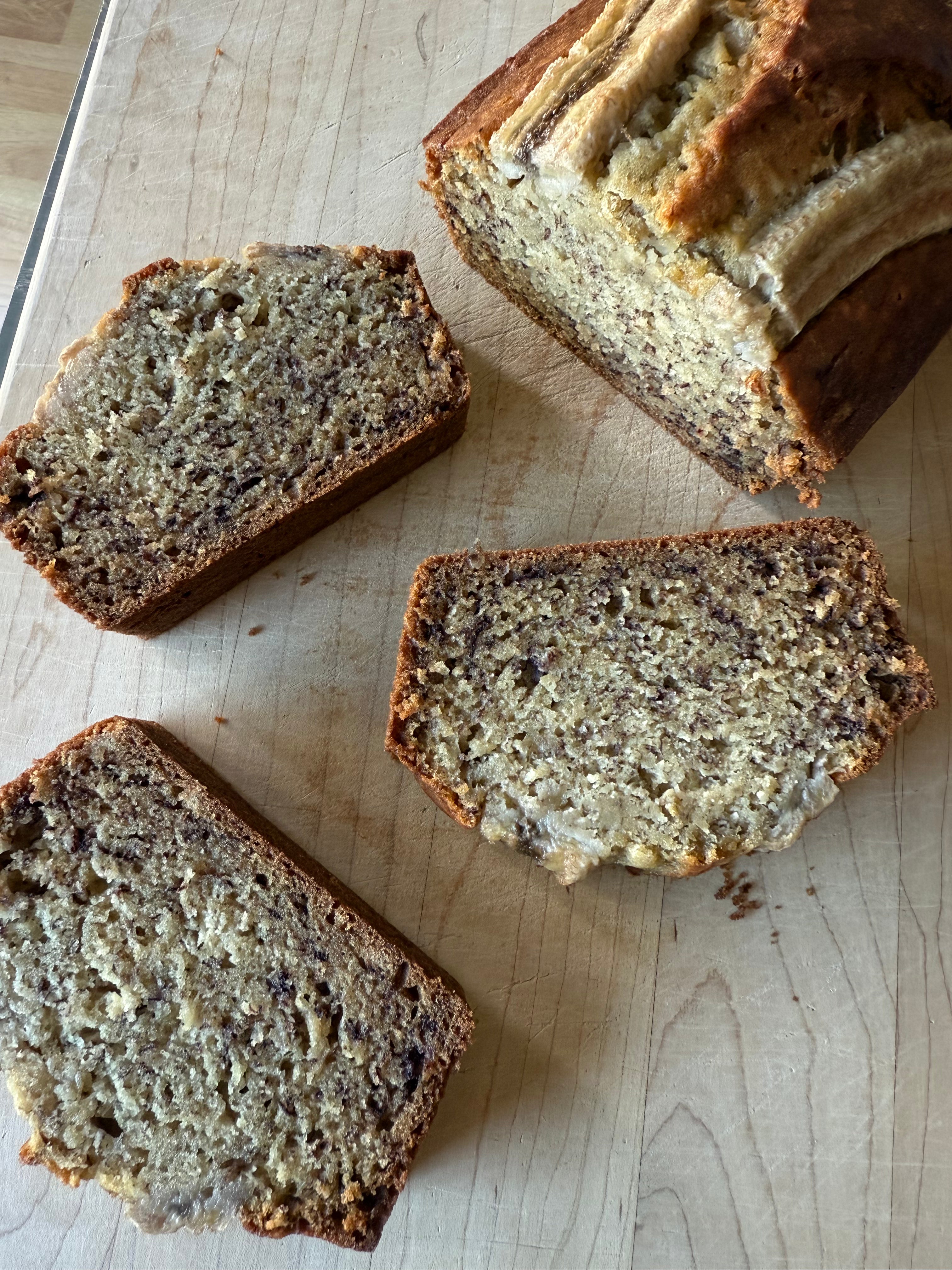 Plain Banana Bread - Slice